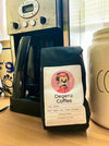 A bag of single origin Bali Blue coffee beans from Degenz Coffee